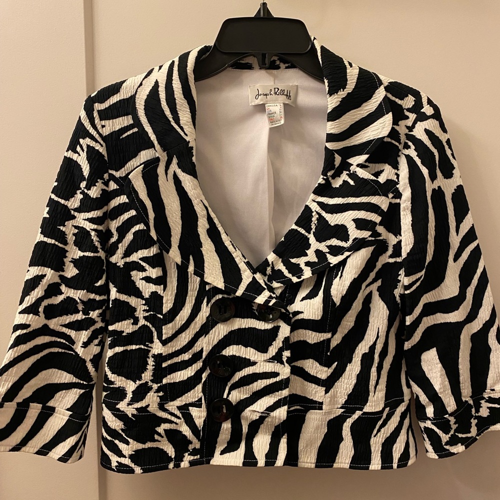 VINTAGE, VERY RARE zebra print blazer